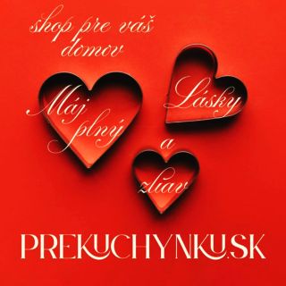 Máj, mesiac lásky ❤️ a v prekuchynku.sk je máj plný zliav a noviniek. Naše výrobky si zamilujete, zabalíme vám ich s...