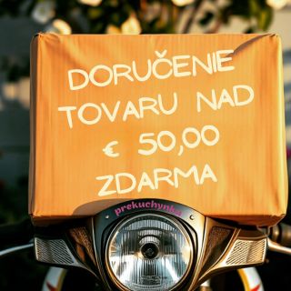 Pre objednávky nad 50 € na vybrané tovary môžete využiť možnosť bezplatného doručenia....