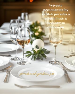 Vytvorením elegantného a príjemného stolovania môžete zabezpečiť nezabudnuteľný zážitok pre svojich hostí. Dbajte na výber...